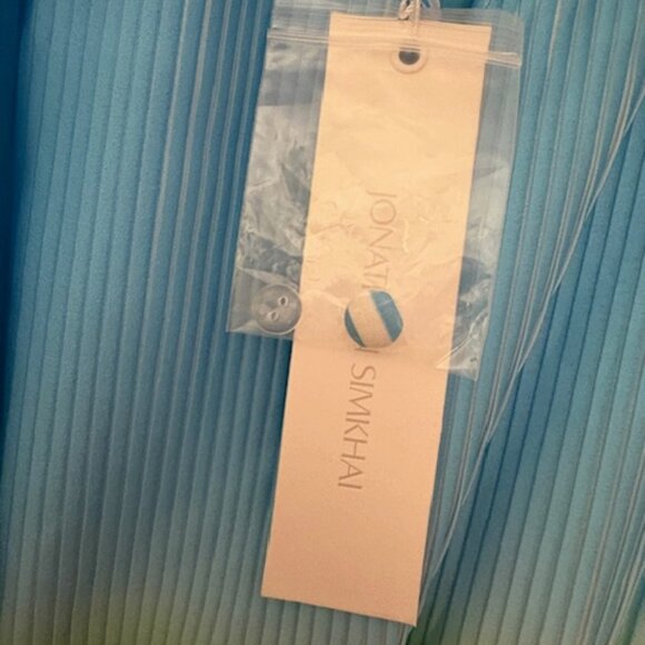 SIMKHAI Braelynn Ombré Plissé Minidress, Sz 10, NWT, Retail $495 - Picture 7 of 9